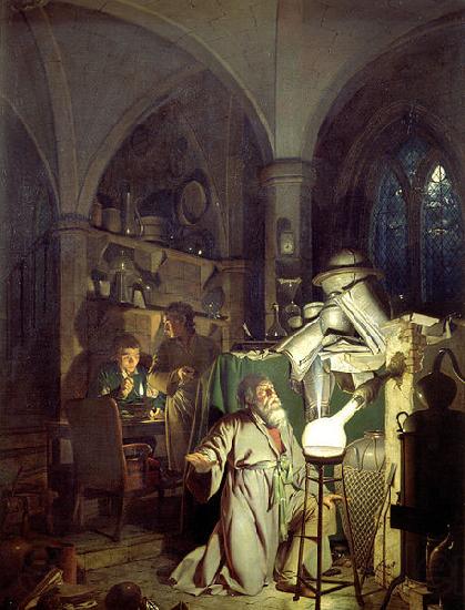 Joseph wright of derby The Alchemist Discovering Phosphorus or The Alchemist in Search of the Philosophers Stone